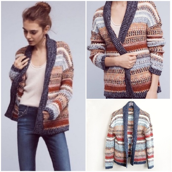 Anthropologie Sweaters - Anthropologie Chunky Striped Color Sweater